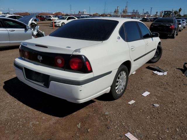 2G1WF52E359286592 - 2005 CHEVROLET IMPALA WHITE photo 4