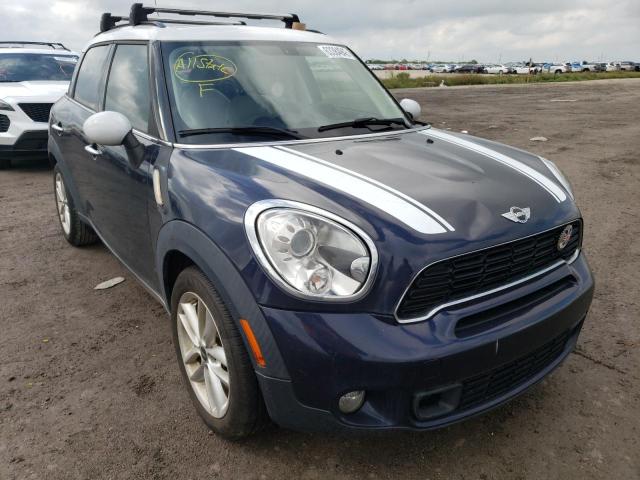 WMWZC3C53DWP22571 - 2013 MINI COOPER S COUNTRYMAN BLUE photo 1