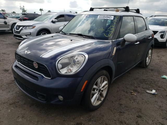 WMWZC3C53DWP22571 - 2013 MINI COOPER S COUNTRYMAN BLUE photo 2