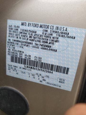 1LNHM86S34Y623064 - 2004 LINCOLN LS 棕色 照片 12