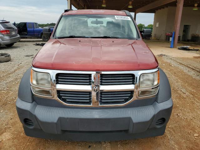 1D8GU28K77W555444 - 2007 DODGE NITRO SXT RED photo 5