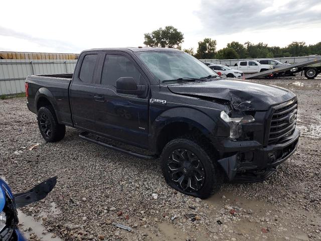 1FTEX1EPXHFB74776 - 2017 FORD F150 SUPER CAB BLACK photo 4