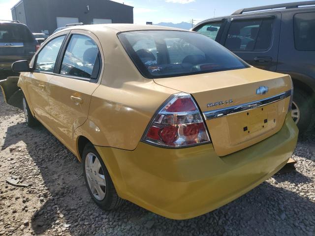 KL1TD56637B144142 - 2007 CHEVROLET AVEO BASE Sarı foto 2