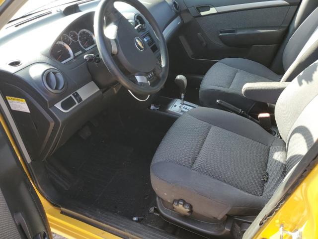 KL1TD56637B144142 - 2007 CHEVROLET AVEO BASE Sarı foto 7