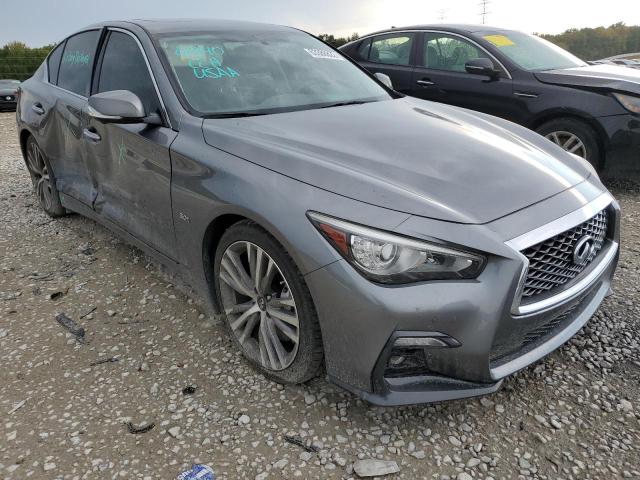 JN1EV7AP0JM355016 - 2018 INFINITI Q50 LUXE GRAY photo 1