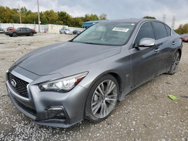 JN1EV7AP0JM355016 - 2018 INFINITI Q50 LUXE GRAY photo 2