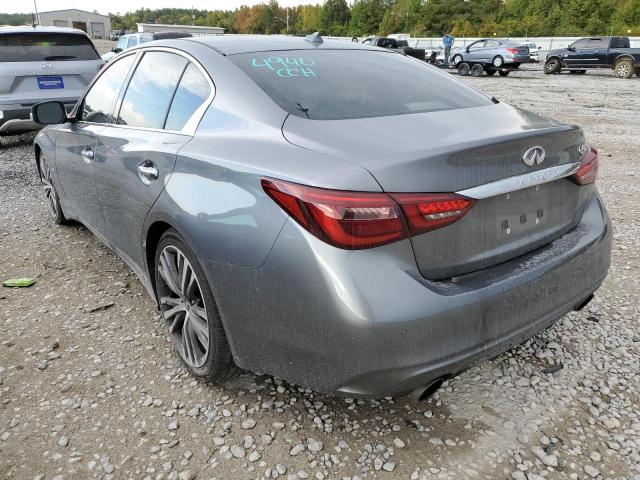 JN1EV7AP0JM355016 - 2018 INFINITI Q50 LUXE GRAY photo 3