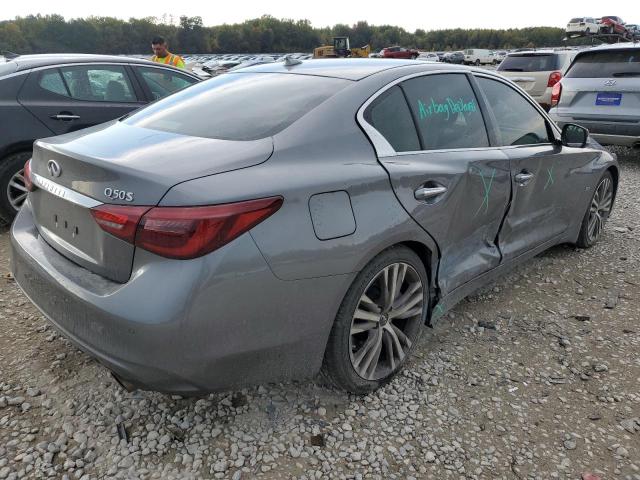 JN1EV7AP0JM355016 - 2018 INFINITI Q50 LUXE GRAY photo 4