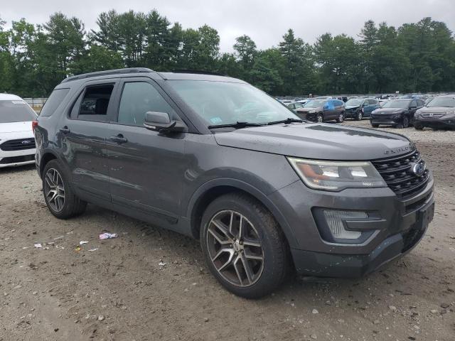 1FM5K8GT0GGC10044 - 2016 FORD EXPLORER SPORT ნაცრისფერი ფოტო 4