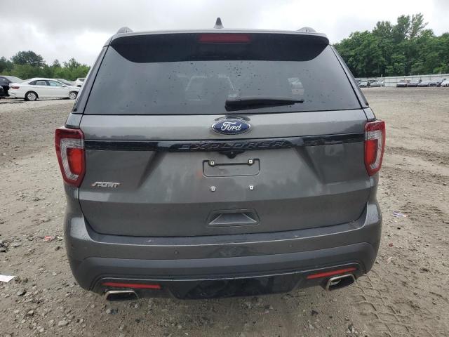 1FM5K8GT0GGC10044 - 2016 FORD EXPLORER SPORT ნაცრისფერი ფოტო 6