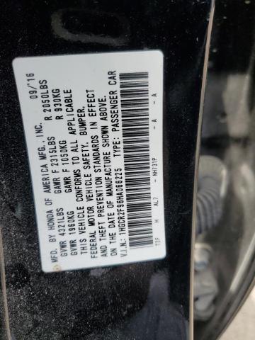 1HGCR2F96HA066225 - 2017 HONDA ACCORD EXL BLACK photo 12