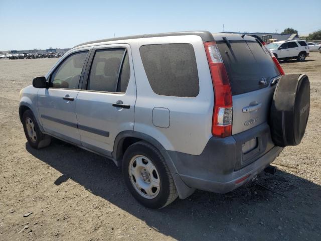 JHLRD68555C002043 - 2005 HONDA CR-V LX SILVER photo 2