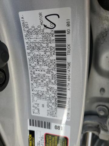 3TMJU62N09M072542 - 2009 TOYOTA TACOMA DOUBLE CAB PRERUNNER GRAY photo 12