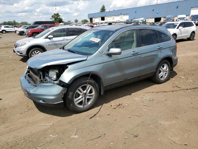 5J6RE4H73AL040746 - 2010 HONDA CR-V EXL BLUE photo 1