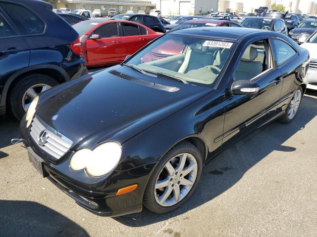 WDBRN64JX4A637541 - 2004 MERCEDES-BENZ C 320 SPORT COUPE BLACK photo 1