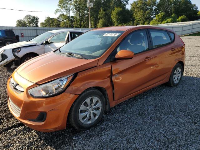 KMHCT5AE4FU232111 - 2015 HYUNDAI ACCENT GS ORANGE photo 1