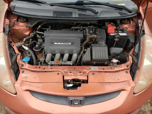 JHMGD38647S012081 - 2007 HONDA FIT S ნარინჯისფერი ფოტო 11