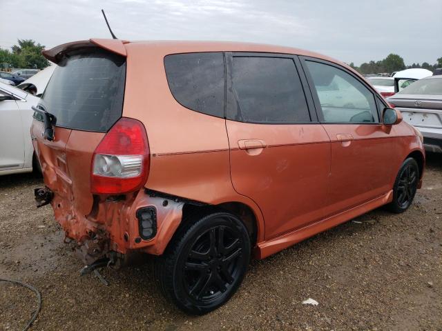 JHMGD38647S012081 - 2007 HONDA FIT S ნარინჯისფერი ფოტო 3