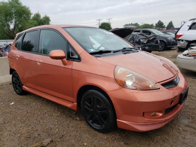 JHMGD38647S012081 - 2007 HONDA FIT S ნარინჯისფერი ფოტო 4