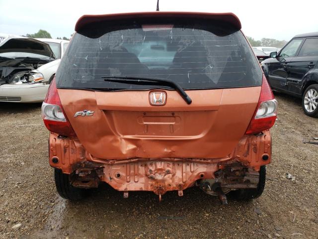 JHMGD38647S012081 - 2007 HONDA FIT S ნარინჯისფერი ფოტო 6