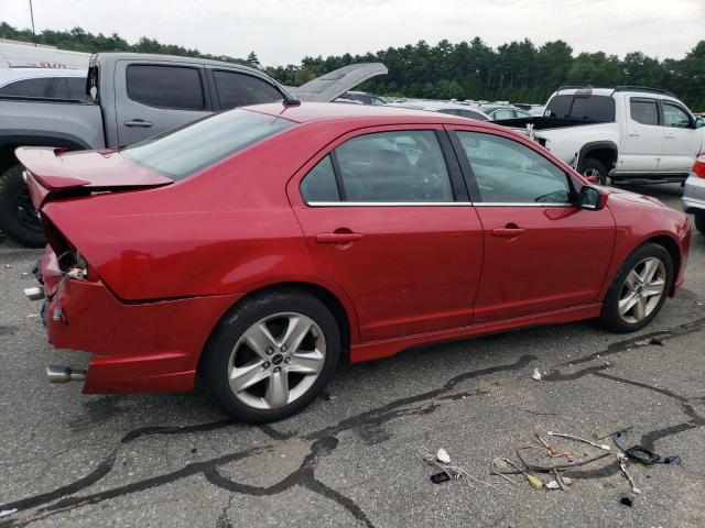 3FAHP0KC6CR308550 - 2012 FORD FUSION SPORT RED photo 3