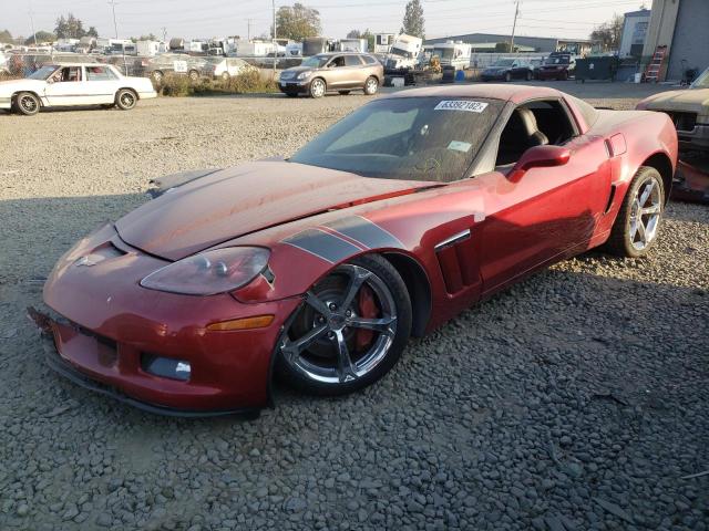 1G1YV2DW4C5108720 - 2012 CHEVROLET CORVETTE GRAND SPORT MAROON photo 2