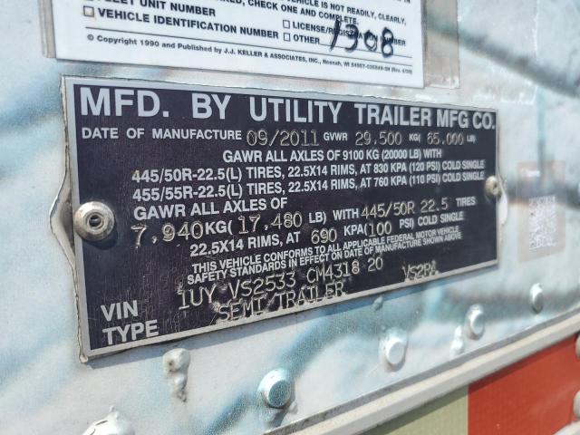 1UYVS2533CM431820 - 2012 UTILITY VS2RA WHITE photo 10