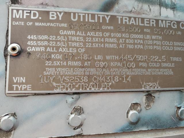 1UYVS2538CM431814 - 2012 UTILITY VS2RA WHITE photo 10