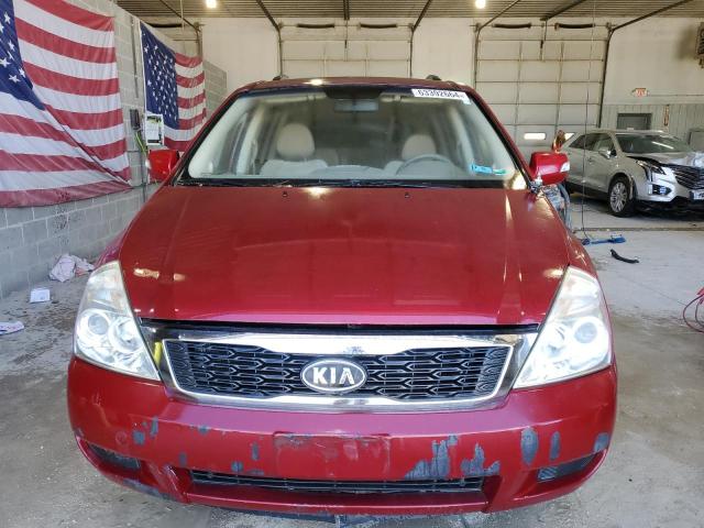 KNDMG4C73C6472742 - 2012 KIA SEDONA LX RED photo 5