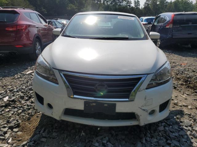 3N1AB7AP4EY297308 - 2014 NISSAN SENTRA S WHITE photo 5