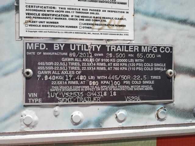 1UYVS2535CM431818 - 2012 UTILITY VS2RA WHITE photo 10