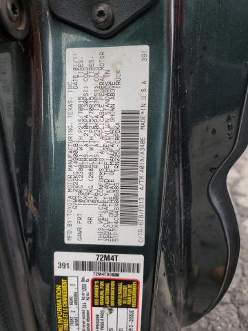 5TFTX4CN4BX006885 - 2011 TOYOTA TACOMA ACCESS CAB შავი ფოტო 12