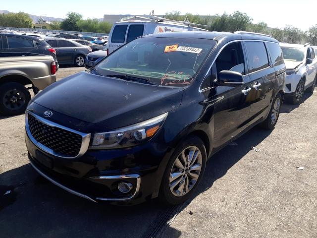 KNDME5C12F6037691 - 2015 KIA SEDONA SXL BLACK photo 2