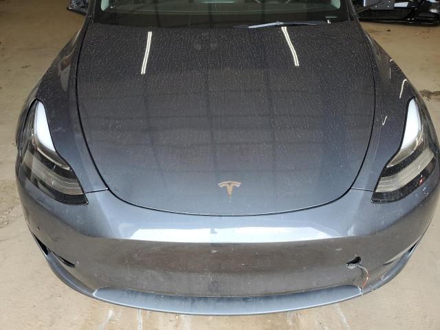 7SAYGDEE5NA005715 - 2022 TESLA MODEL Y GRAY photo 12