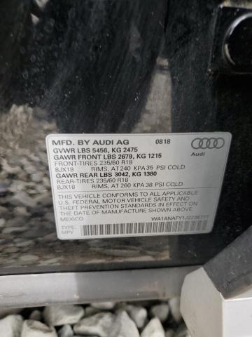 WA1ANAFY1J2236777 - 2018 AUDI Q5 PREMIUM BLACK photo 13