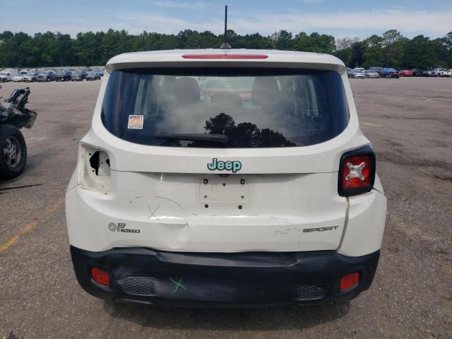 ZACCJAAB4HPG04589 - 2017 JEEP RENEGADE SPORT WHITE photo 6