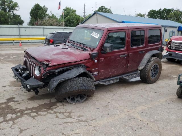 1C4JJXP68MW704471 - 2021 JEEP WRANGLER U SAHARA 4XE BURGUNDY photo 1
