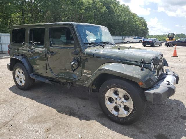 1C4HJWEG1FL704630 - 2015 JEEP WRANGLER U SAHARA GREEN photo 4