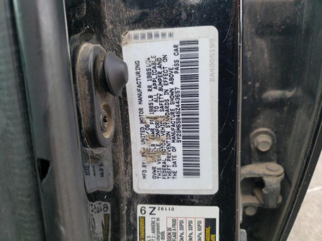 5Y2SM65846Z443657 - 2006 PONTIAC VIBE BLACK photo 12