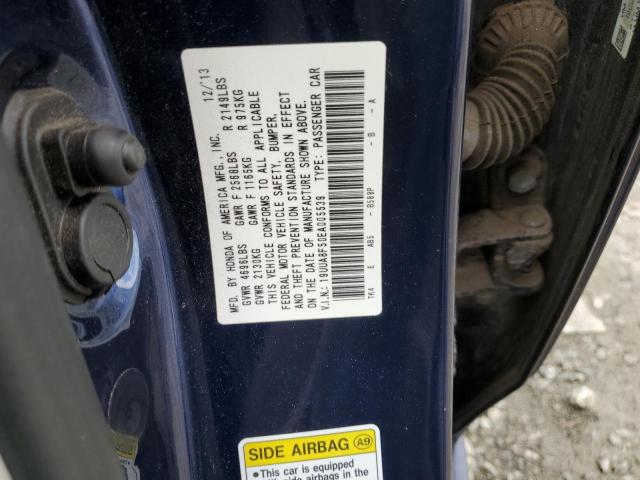 19UUA8F50EA005539 - 2014 ACURA TL TECH BLUE photo 12