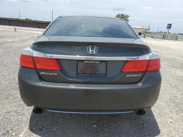 1HGCR2F57EA094740 - 2014 HONDA ACCORD SPORT GRAY photo 6