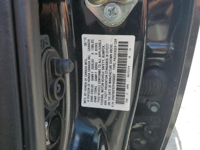 2HGFB2F97FH550307 - 2015 HONDA CIVIC EXL BLACK photo 12