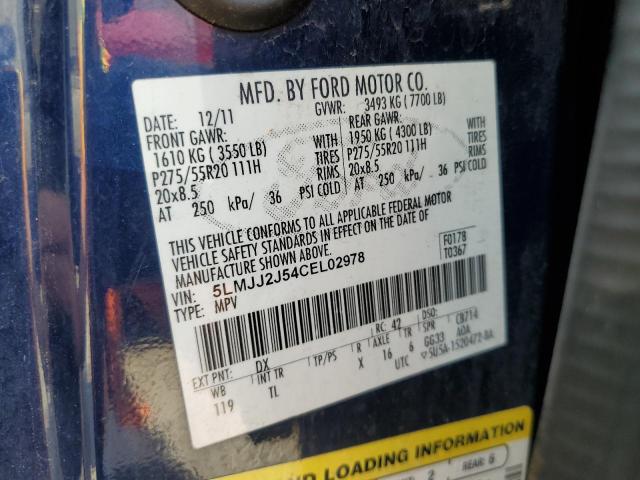 5LMJJ2J54CEL02978 - 2012 LINCOLN NAVIGATOR 蓝色 照片 13