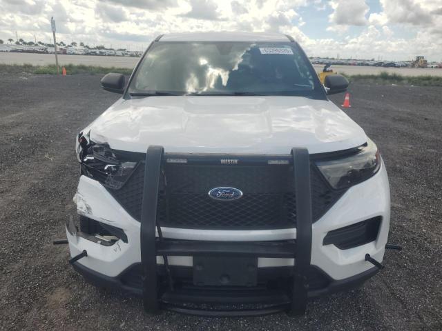 1FM5K8AB1MGA86409 - 2021 FORD EXPLORER POLICE INTERCEPTOR Blanc photo 5