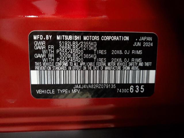 JA4J4VA82RZ079135 - 2024 MITSUBISHI OUTLANDER SE RED photo 13