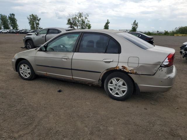 2HGES16452H935031 - 2002 HONDA CIVIC DX BEIGE photo 2