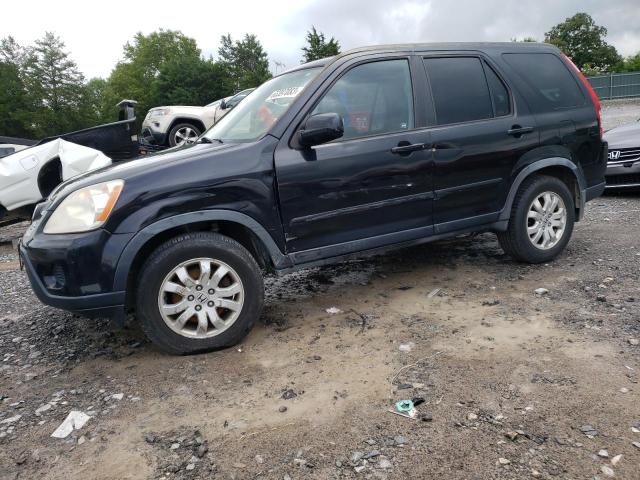 JHLRD78946C044441 - 2006 HONDA CR-V SE BLACK photo 1