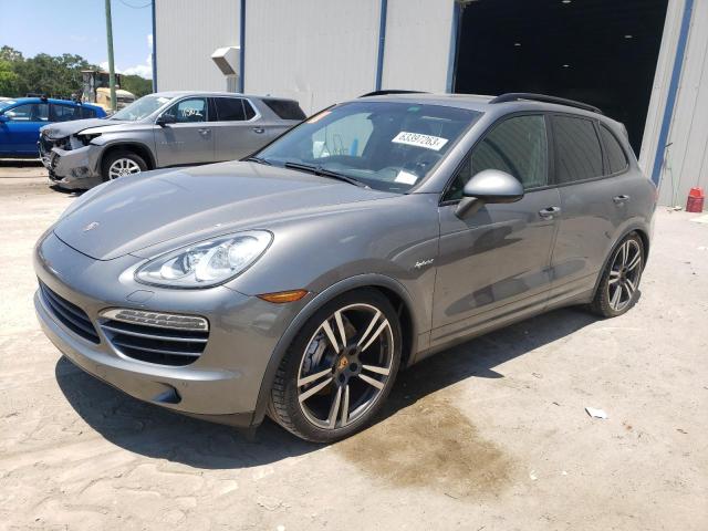 WP1AE2A29DLA15858 - 2013 PORSCHE CAYENNE S HYBRID GRAY photo 1