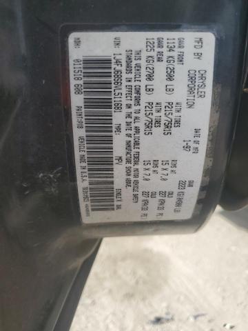 1J4FJ68S6VL511681 - 1997 JEEP CHEROKEE SPORT BLACK photo 13