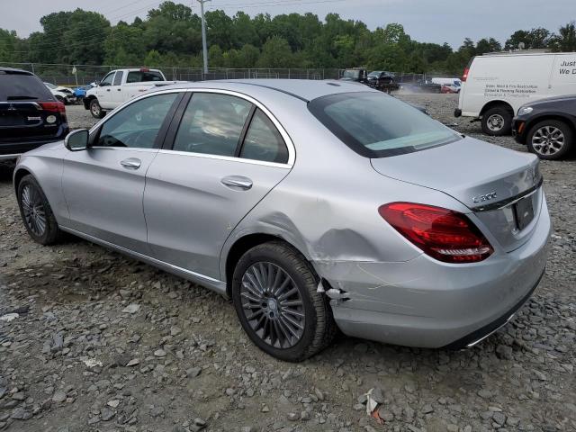 55SWF4KB7FU029194 - 2015 MERCEDES-BENZ C 300 4MATIC SILVER photo 2